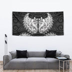 New Zealand Ta Moko Tapestry Aotearoa Maori Chest Tattoo Black