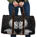 New Zealand Ta Moko Travel Bag Aotearoa Maori Chest Tattoo Black