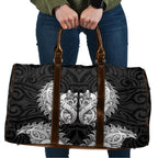 New Zealand Ta Moko Travel Bag Aotearoa Maori Chest Tattoo Black