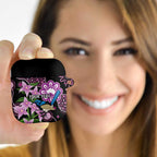 Personalised Australia Boronia And Malurus Cyaneus AirPods Case Aboriginal Art - Aussie Hoodie
