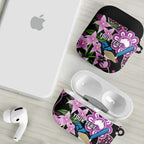 Personalised Australia Boronia And Malurus Cyaneus AirPods Case Aboriginal Art - Aussie Hoodie