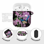 Personalised Australia Boronia And Malurus Cyaneus AirPods Case Aboriginal Art - Aussie Hoodie