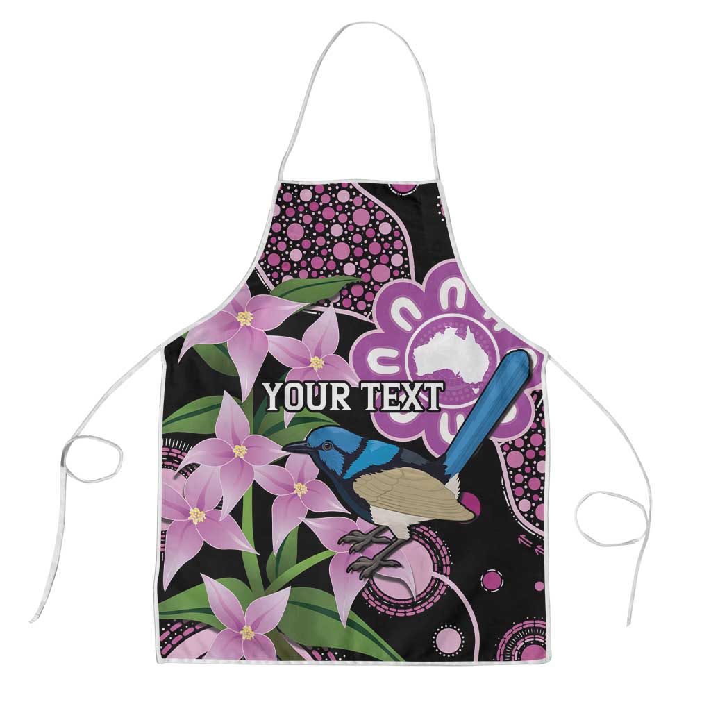 Personalised Australia Boronia And Malurus Cyaneus Apron Aboriginal Art - Aussie Hoodie