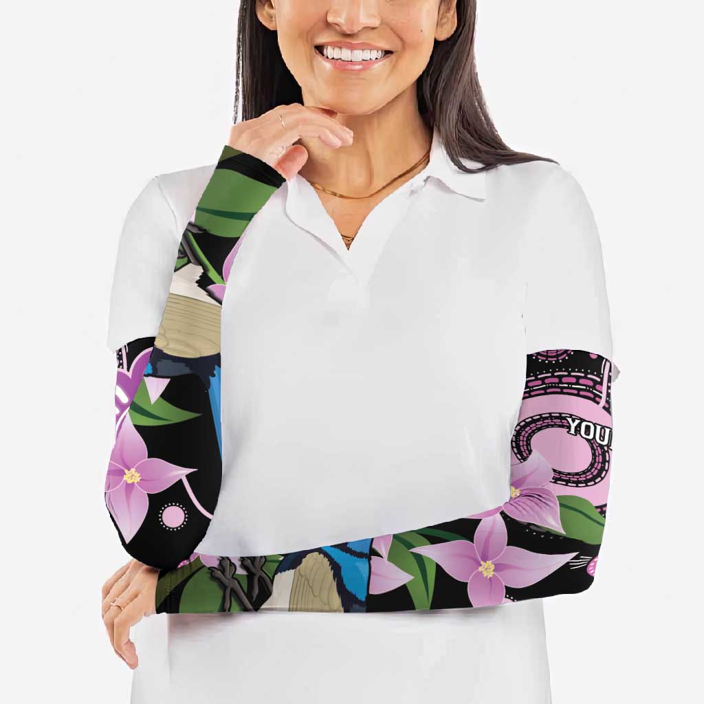 Personalised Australia Boronia And Malurus Cyaneus Arm Sleeves Aboriginal Art - Aussie Hoodie