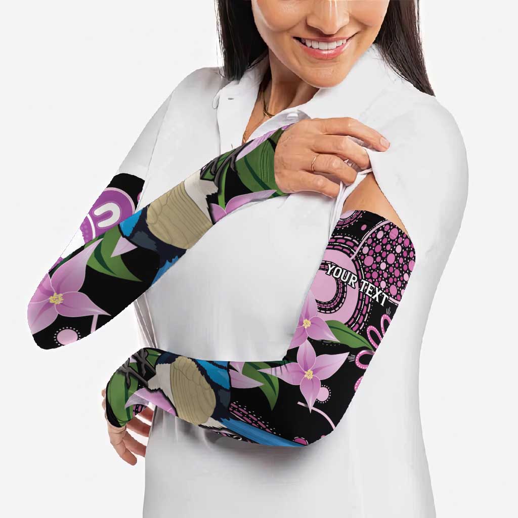 Personalised Australia Boronia And Malurus Cyaneus Arm Sleeves Aboriginal Art - Aussie Hoodie