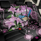 Personalised Australia Boronia And Malurus Cyaneus Back Car Seat Cover Aboriginal Art