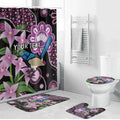Personalised Australia Boronia And Malurus Cyaneus Bathroom Set Aboriginal Art - Aussie Hoodie