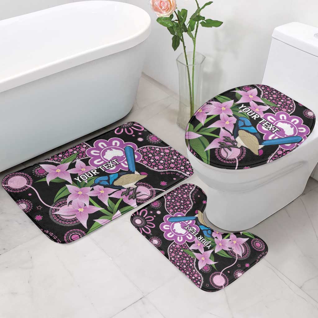 Personalised Australia Boronia And Malurus Cyaneus Bathroom Set Aboriginal Art - Aussie Hoodie