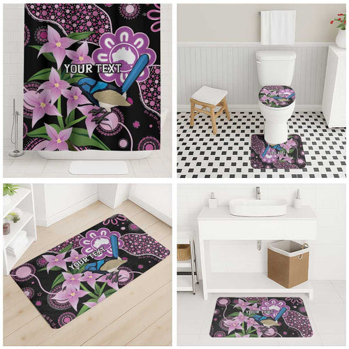 Personalised Australia Boronia And Malurus Cyaneus Bathroom Set Aboriginal Art - Aussie Hoodie