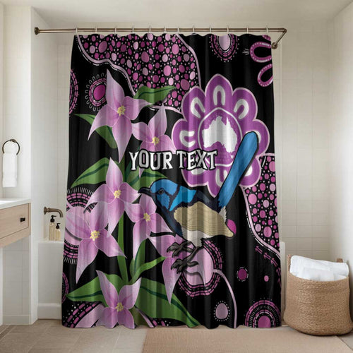 Personalised Australia Boronia And Malurus Cyaneus Bathroom Set Aboriginal Art - Aussie Hoodie