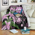 Personalised Australia Boronia And Malurus Cyaneus Blanket Aboriginal Art