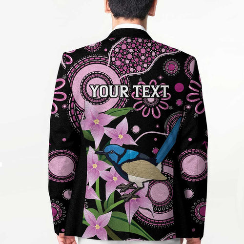 Personalised Australia Boronia And Malurus Cyaneus Blazer Aboriginal Art - Aussie Hoodie