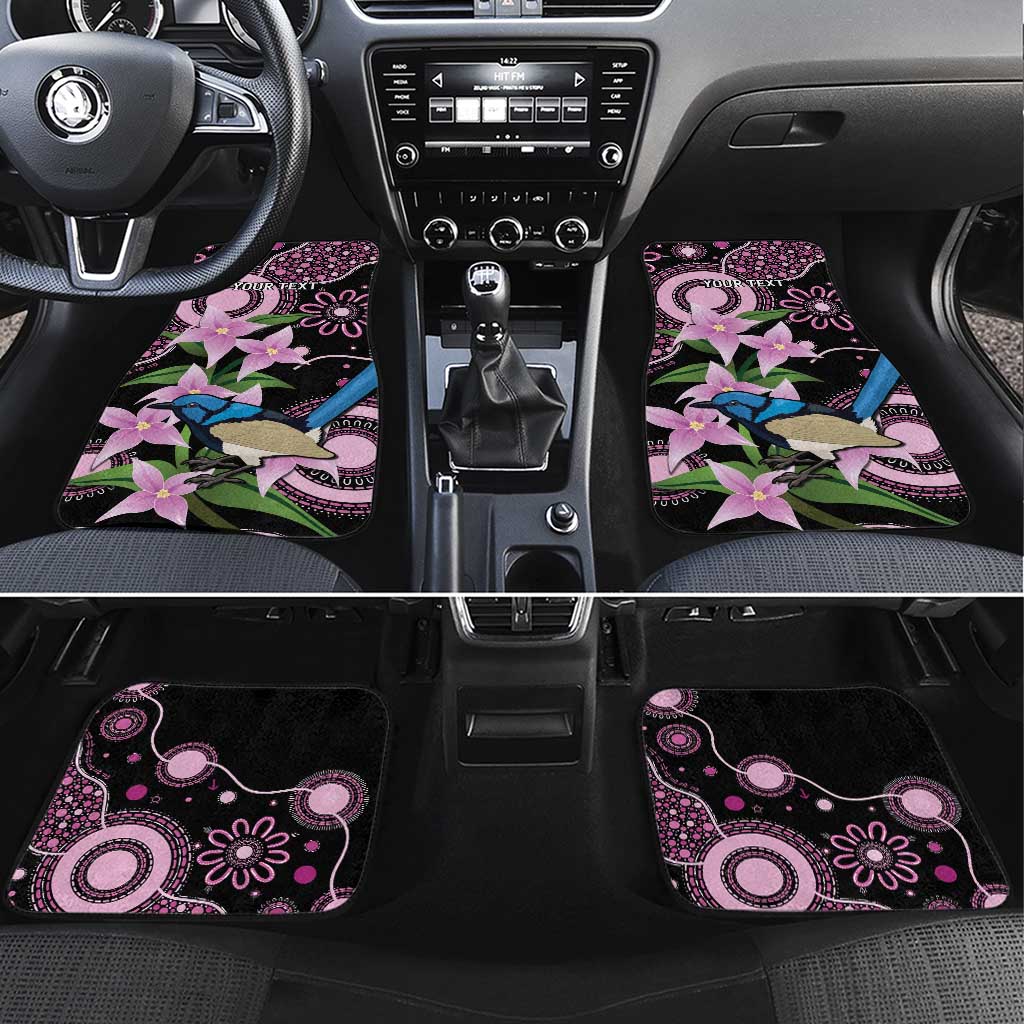 Personalised Australia Boronia And Malurus Cyaneus Car Mats Aboriginal Art