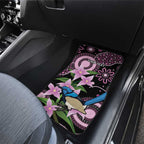 Personalised Australia Boronia And Malurus Cyaneus Car Mats Aboriginal Art
