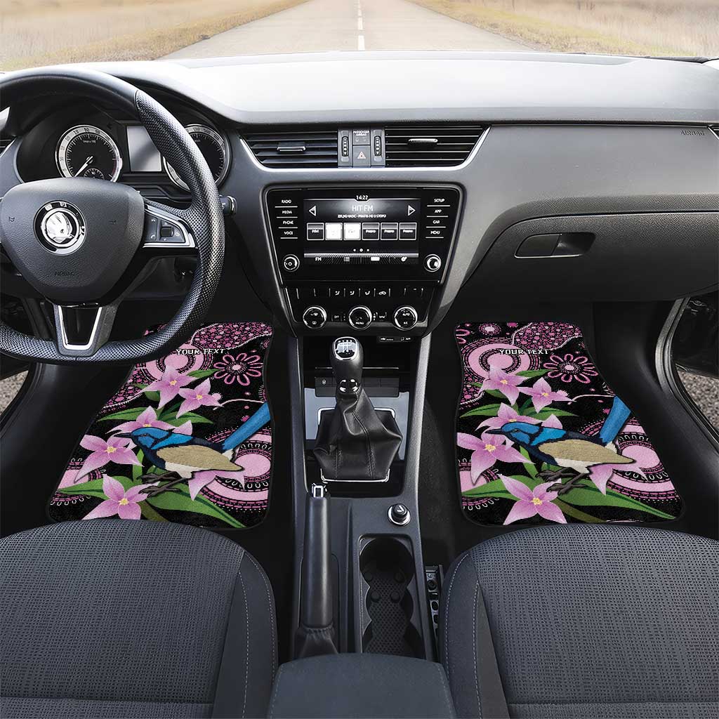 Personalised Australia Boronia And Malurus Cyaneus Car Mats Aboriginal Art