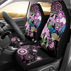 Personalised Australia Boronia And Malurus Cyaneus Car Seat Cover Aboriginal Art