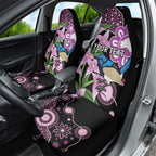 Personalised Australia Boronia And Malurus Cyaneus Car Seat Cover Aboriginal Art