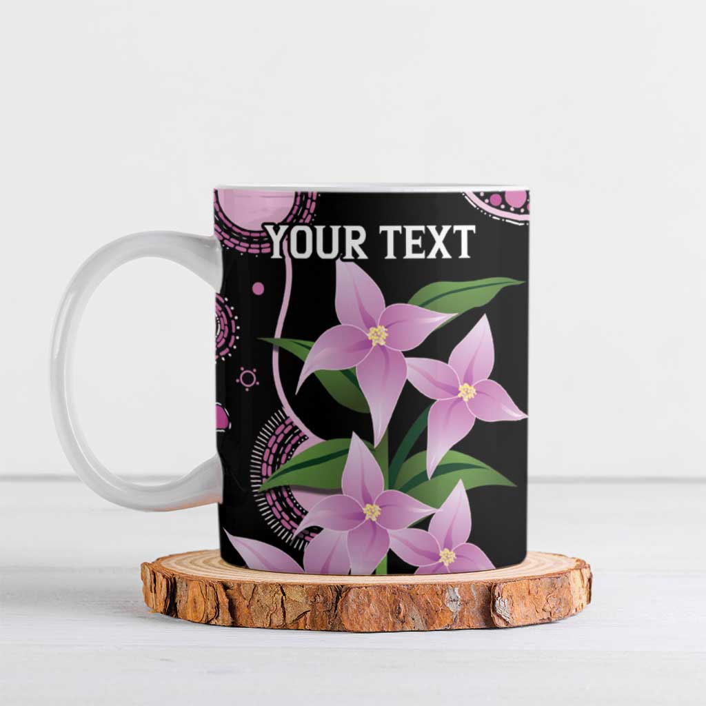 Personalised Australia Boronia And Malurus Cyaneus Ceramic Mug Aboriginal Art - Aussie Hoodie