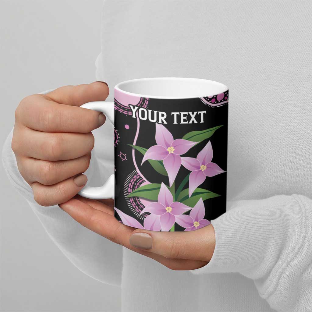 Personalised Australia Boronia And Malurus Cyaneus Ceramic Mug Aboriginal Art - Aussie Hoodie