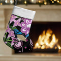 Personalised Australia Boronia And Malurus Cyaneus Christmas Stocking Aboriginal Art - Aussie Hoodie