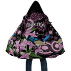 Personalised Australia Boronia And Malurus Cyaneus Cloak Aboriginal Art - Aussie Hoodie