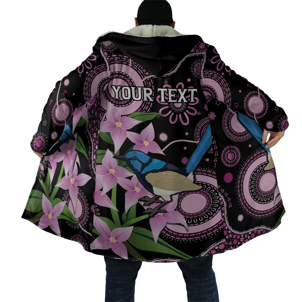 Personalised Australia Boronia And Malurus Cyaneus Cloak Aboriginal Art - Aussie Hoodie