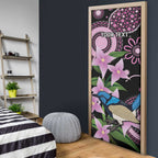 Personalised Australia Boronia And Malurus Cyaneus Door Cover Aboriginal Art - Aussie Hoodie