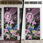 Personalised Australia Boronia And Malurus Cyaneus Door Cover Aboriginal Art - Aussie Hoodie