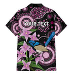 Personalised Australia Boronia And Malurus Cyaneus Family Matching Mermaid Dress and Hawaiian Shirt Aboriginal Art
