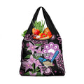 Personalised Australia Boronia And Malurus Cyaneus Grocery Bag Aboriginal Art