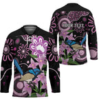 Personalised Australia Boronia And Malurus Cyaneus Hockey Jersey Aboriginal Art - Aussie Hoodie