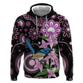 Personalised Australia Boronia And Malurus Cyaneus Hoodie Aboriginal Art