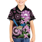 Personalised Australia Boronia And Malurus Cyaneus Kid Hawaiian Shirt Aboriginal Art