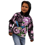 Personalised Australia Boronia And Malurus Cyaneus Kid Hoodie Aboriginal Art
