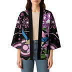 Personalised Australia Boronia And Malurus Cyaneus Kimono Aboriginal Art - Aussie Hoodie