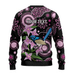 Personalised Australia Boronia And Malurus Cyaneus Ugly Christmas Sweater Aboriginal Art - Aussie Hoodie