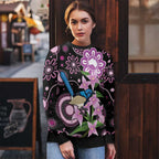 Personalised Australia Boronia And Malurus Cyaneus Ugly Christmas Sweater Aboriginal Art - Aussie Hoodie