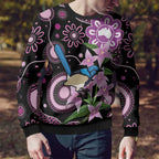 Personalised Australia Boronia And Malurus Cyaneus Ugly Christmas Sweater Aboriginal Art - Aussie Hoodie