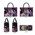 Personalised Australia Boronia And Malurus Cyaneus Leather Bag Aboriginal Art - Aussie Hoodie