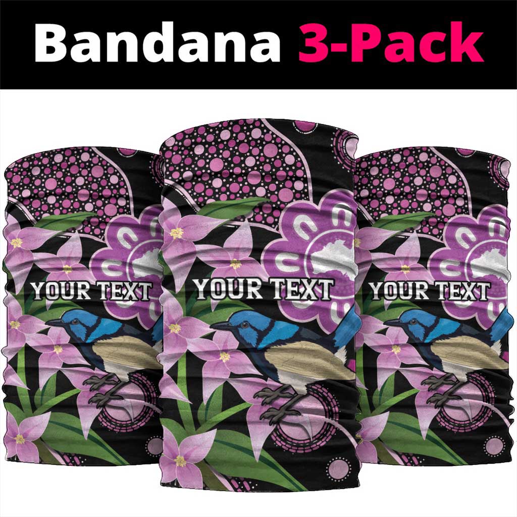 Personalised Australia Boronia And Malurus Cyaneus Neck Gaiter Aboriginal Art - Aussie Hoodie