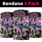 Personalised Australia Boronia And Malurus Cyaneus Neck Gaiter Aboriginal Art - Aussie Hoodie