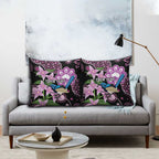Personalised Australia Boronia And Malurus Cyaneus Pillow Cover Aboriginal Art - Aussie Hoodie