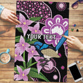Personalised Australia Boronia And Malurus Cyaneus Puzzle Aboriginal Art - Aussie Hoodie