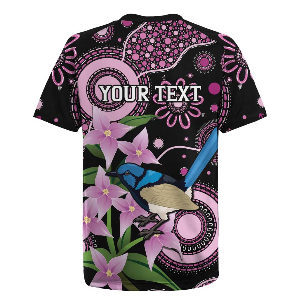 Personalised Australia Boronia And Malurus Cyaneus Rugby Jersey Aboriginal Art