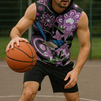 Personalised Australia Boronia And Malurus Cyaneus Sleeveless Hoodie Aboriginal Art - Aussie Hoodie