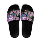 Personalised Australia Boronia And Malurus Cyaneus Slide Sandals Aboriginal Art - Aussie Hoodie