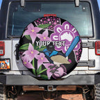 Personalised Australia Boronia And Malurus Cyaneus Spare Tire Cover Aboriginal Art