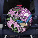 Personalised Australia Boronia And Malurus Cyaneus Spare Tire Cover Aboriginal Art