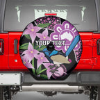 Personalised Australia Boronia And Malurus Cyaneus Spare Tire Cover Aboriginal Art