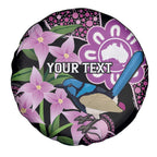 Personalised Australia Boronia And Malurus Cyaneus Spare Tire Cover Aboriginal Art